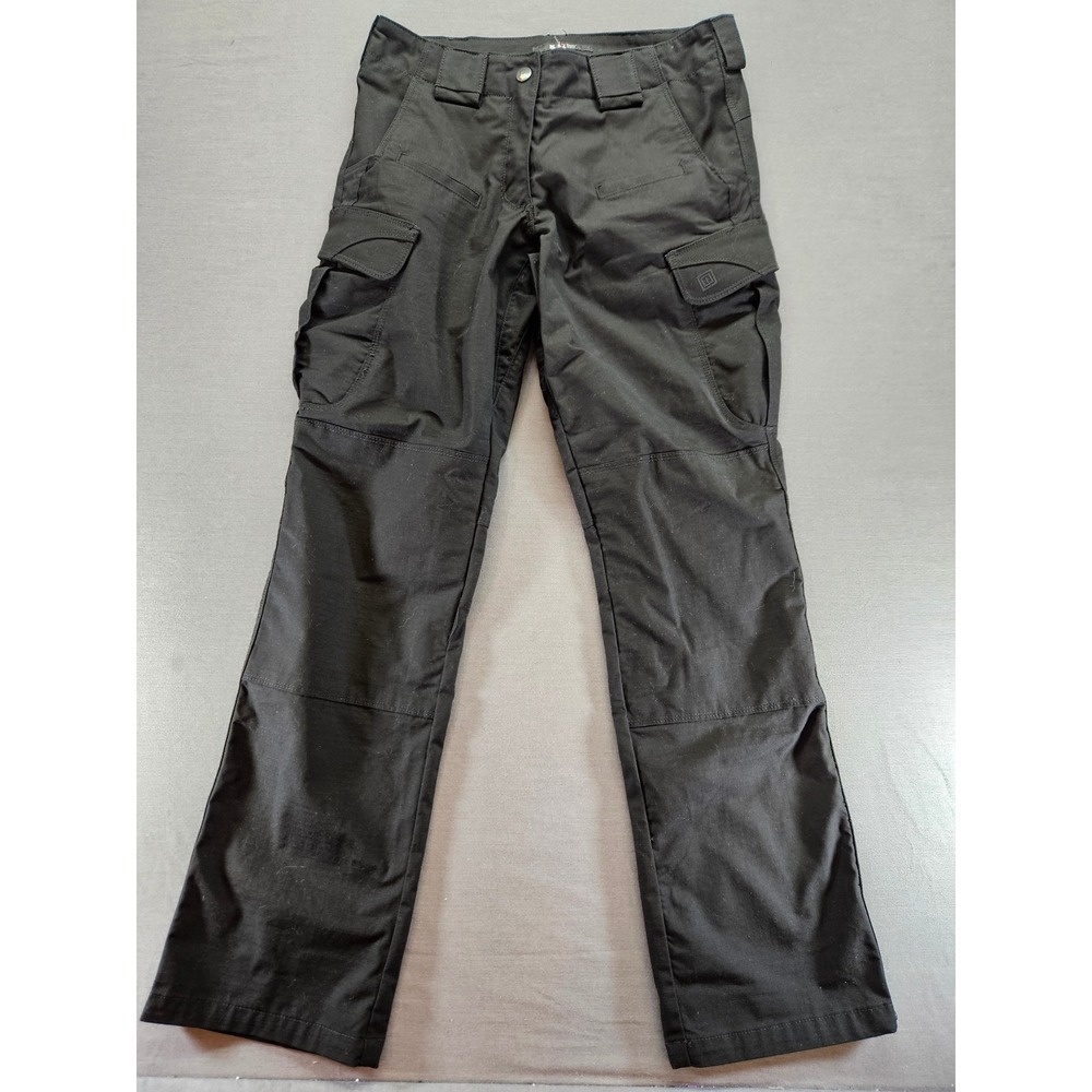 5.11 Tactical Women Stryke Pants Black Flex-Tac Ripstop Cargo Work Trousers 6 R